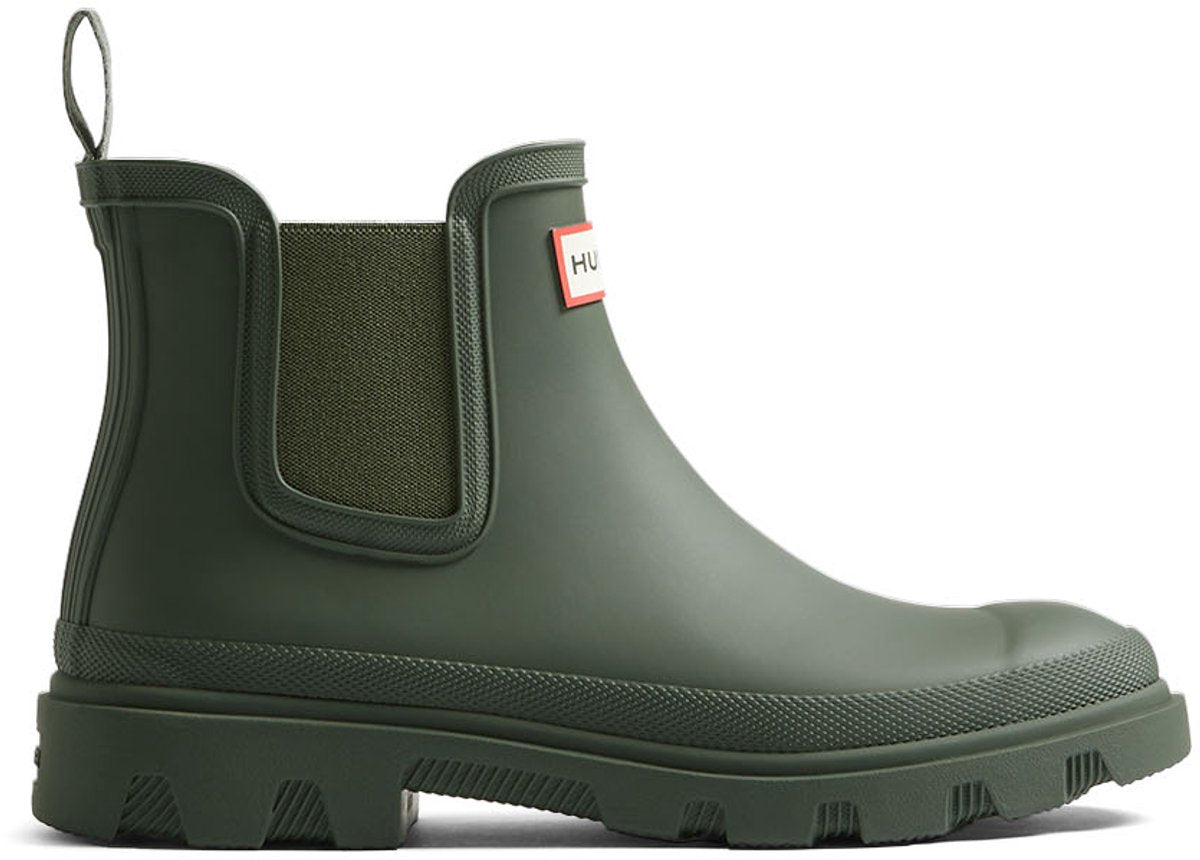 Hunter unisex aguacero Chelsea oliva oscuro - talla 36