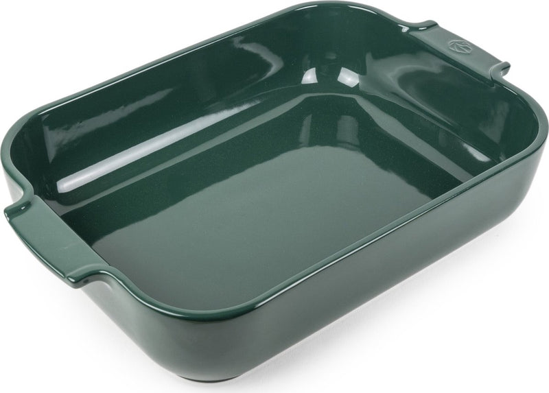 Fuente para horno Peugeot appolia 36 cm - verde bosque - rectangular