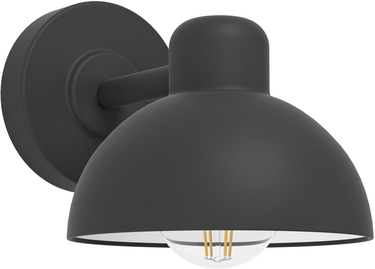 Eglo entrimo wandlamp buiten - e27 - 20 cm - zwart wit