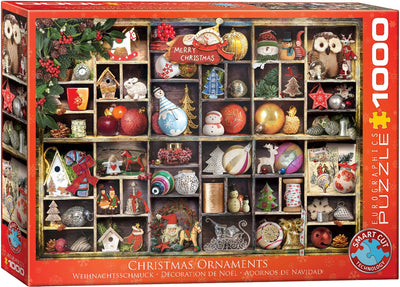 Eurographics - Adornos navideños [adornos navideños] - 1000 piezas 68×48cm (ancho×alto) - rompecabezas