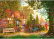 Trefl serie tea time - puzzle premium plus - 1000 pezzi - domek pod strzechą - 68,3x48 cm