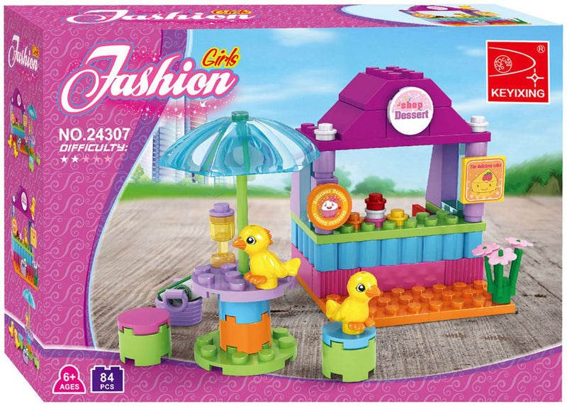 Set de construcción puesto de postres Duck Paradise - 84 piezas.