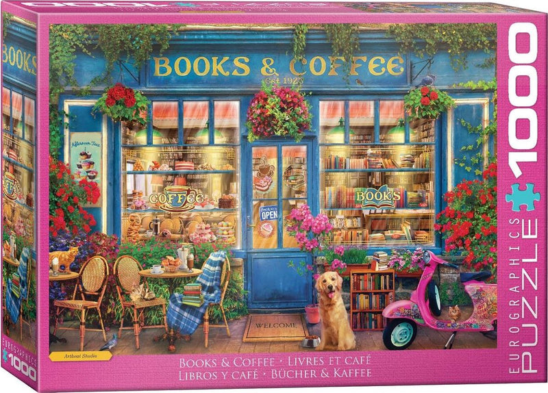 Eurographics - libros café [libros café] - artbeat studio - 1000 piezas 68×48cm (w×h) - rompecabezas