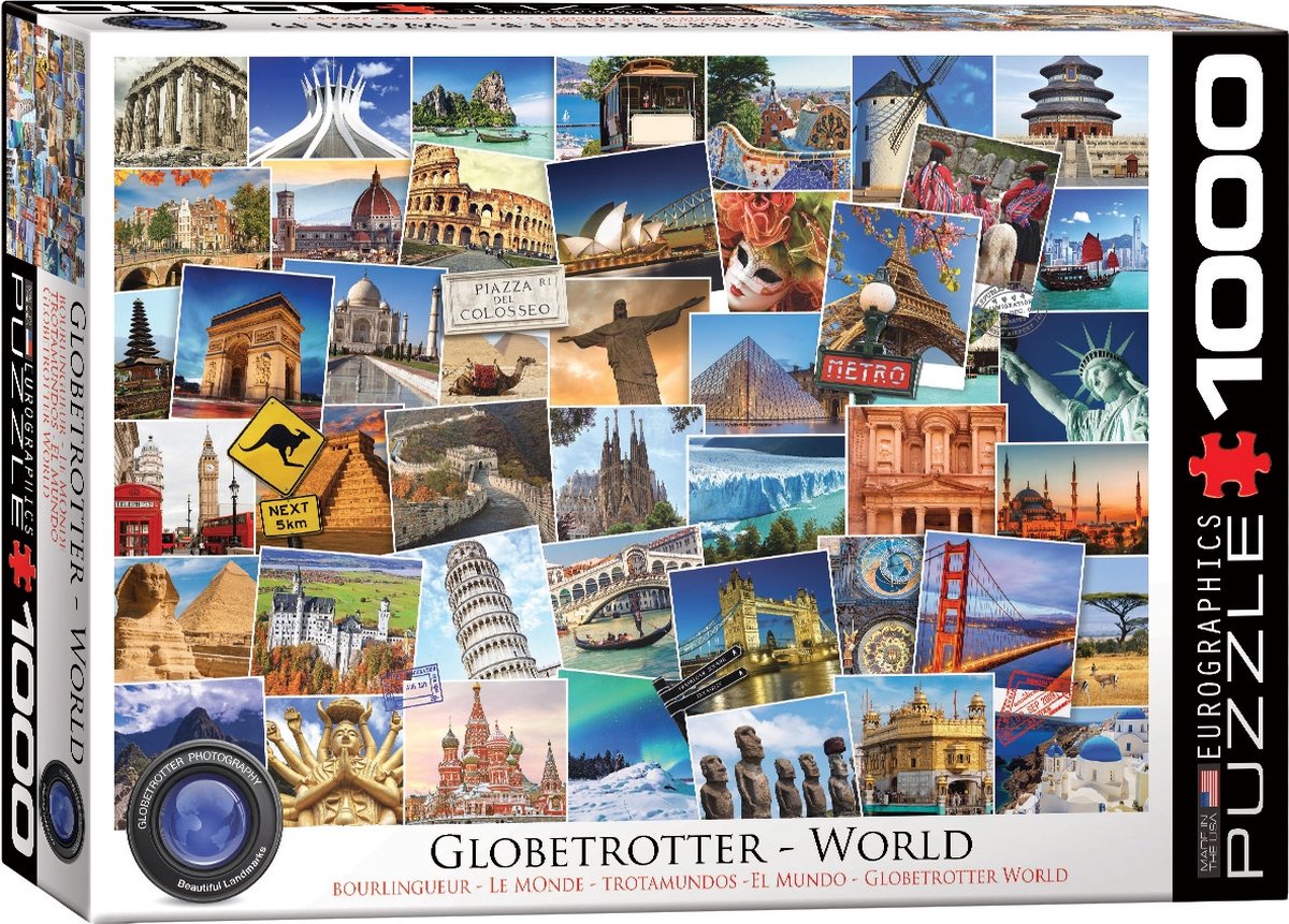 Eurographics - mondo giramondo - 1000 pezzi 68×48 cm (l×a) - puzzle