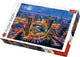 Puzzle Trefl 2000 pezzi - skyline notturno di Dubai - qualità premium.