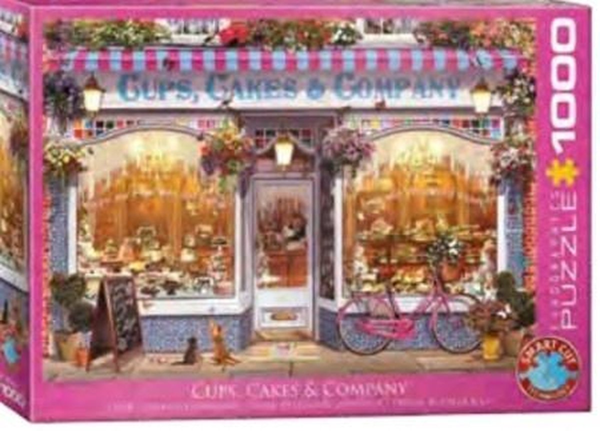 Eurographics - kopjes, taarten co. [cups, cakes company] - garry walton - 1000 stukjes 68×48cm (b×h) - legpuzzel