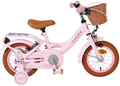 Bicicleta infantil Volare Ashley - niña - 12 pulgadas - rosa - dos frenos de mano