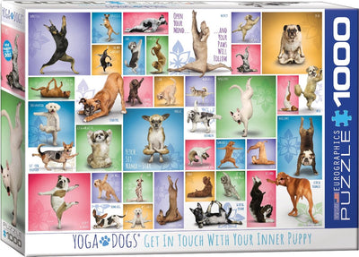 Eurographics - cani yoga [cani yoga] - 1000 pezzi 68×48 cm (l×a) - puzzle