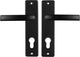 Maniglia per porta Starx nera - accessori per porta - scudo per cilindro profilato (pc72) - blocco maniglia