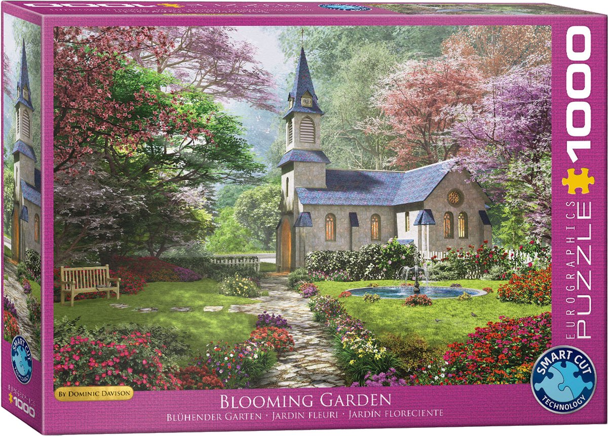 Eurographics - jardín floreciente [jardín floreciente] - dominic davison - 1000 piezas 68×48cm (ancho×alto) - rompecabezas
