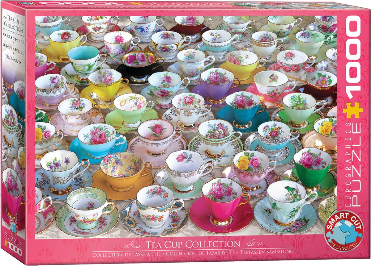 Eurographics - collezione di tazze da tè [collezione di tazze da tè] - 1000 pezzi 68×48 cm (l×a) - puzzle
