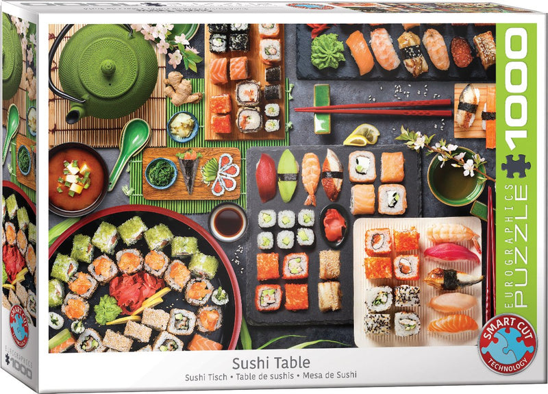 Eurographics - mesa de sushi [mesa de sushi] - 1000 piezas 68×48cm (ancho×alto) - rompecabezas