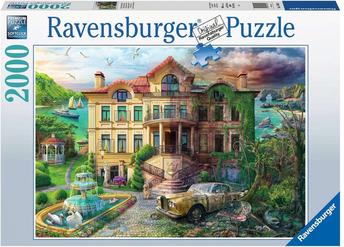 RAVENSBURGER JIGSAW puzzle Country House nel tempo, 2000st.