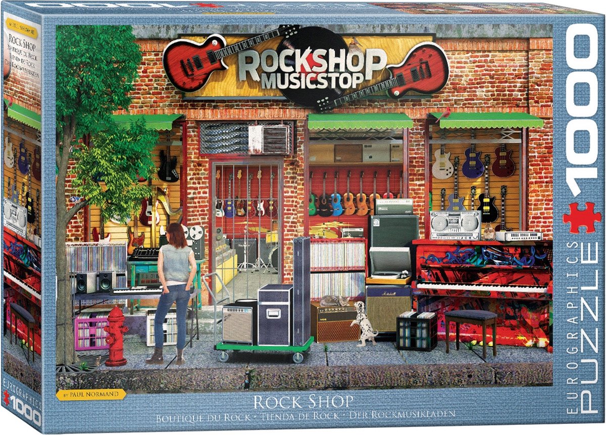 Eurographics - rock shop [rock shop] - paul normand - 1000 pezzi 68×48 cm (l×a) - puzzle