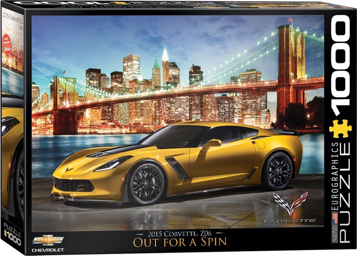 Eurographics - corvette z06 out for a spin - 1000 stukjes 68×48cm (b×h) - legpuzzel