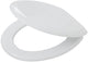 Tiger burley - asiento de inodoro con tapa - mdf - blanco