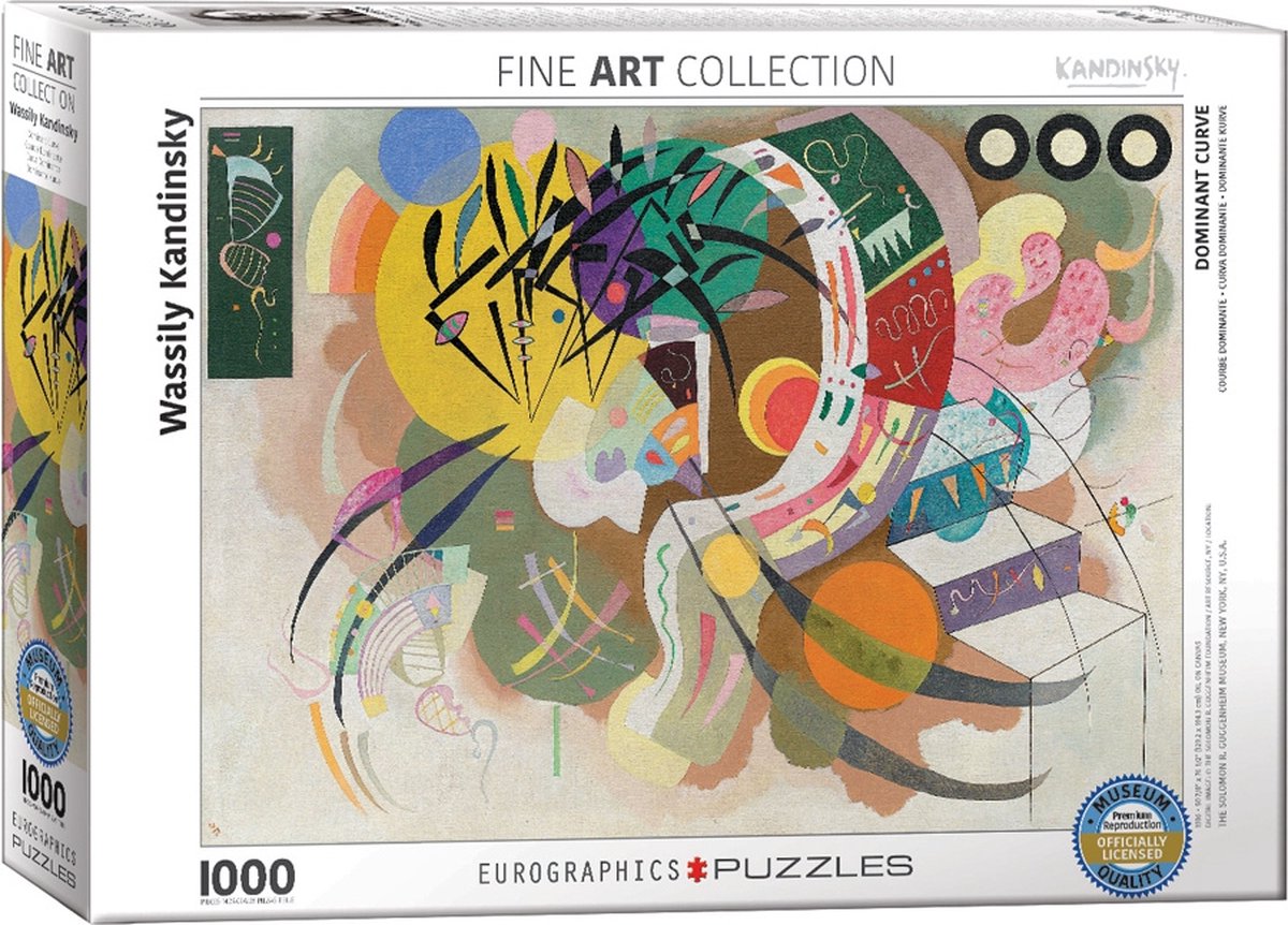 Eurographics - curva dominante [curva dominante] - Wassily Kandinsky - 1000 pezzi 68×48 cm (l×a) - puzzle d'arte