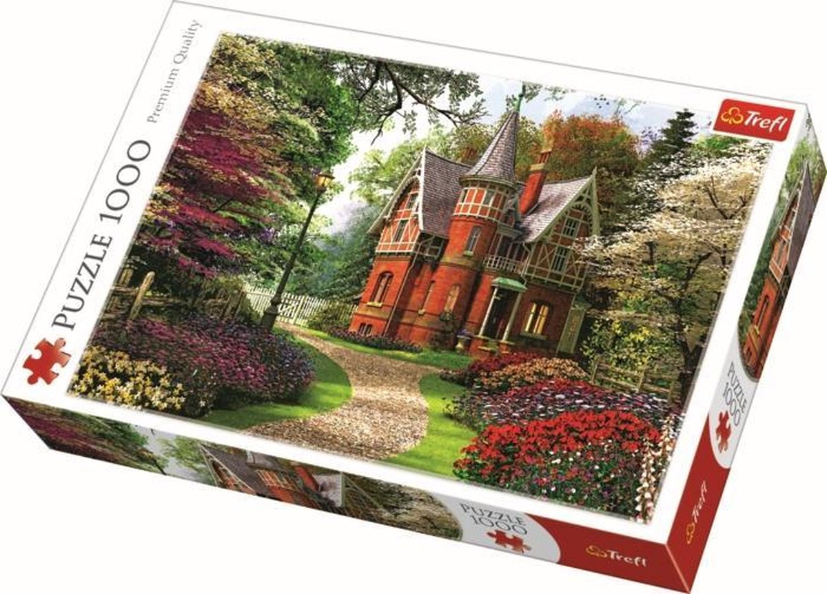 Puzzle Trefl - 1000 pezzi - Puzzle in cartone per cottage vittoriano.