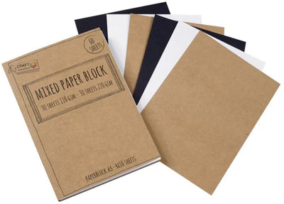 Craft Sensations blocco di carta con scritte a mano A5 60 fogli di carta da disegno.