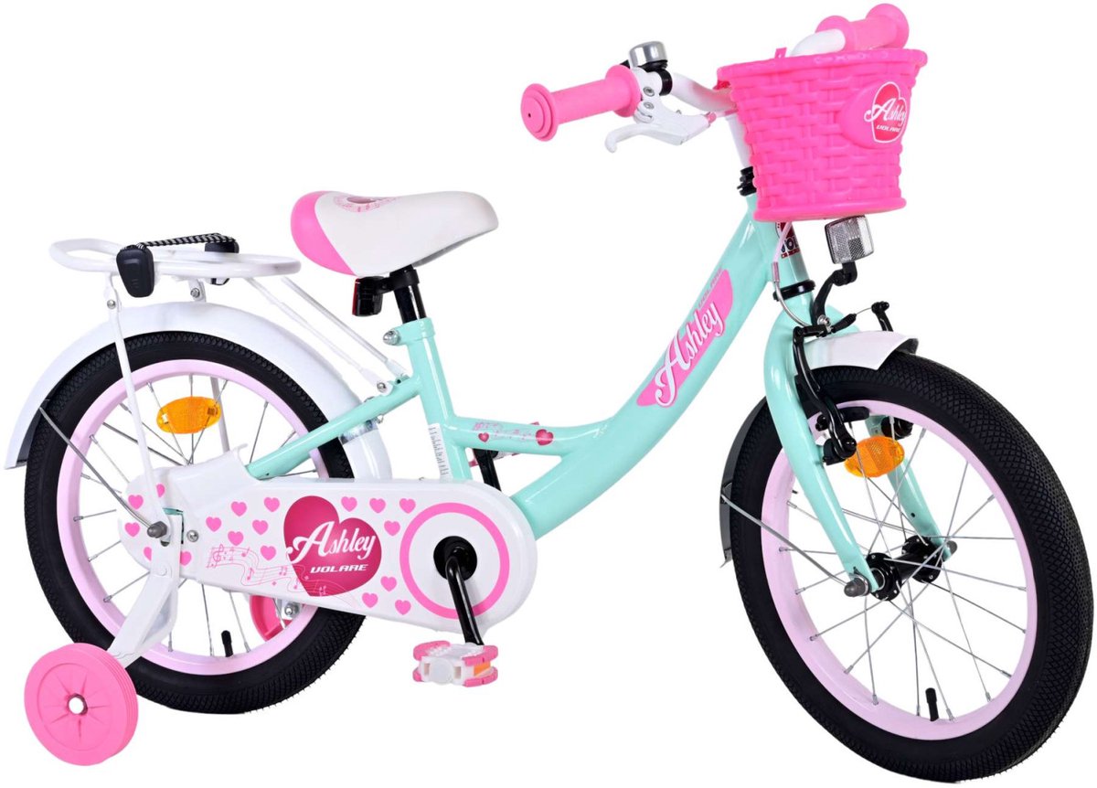 Bicycle per bambini di Vlatare Ashley - Girls - 16 pollici - Verde