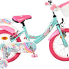 Bicicleta infantil Volare Unicorn - niña - 16 pulgadas - verde - dos frenos de mano