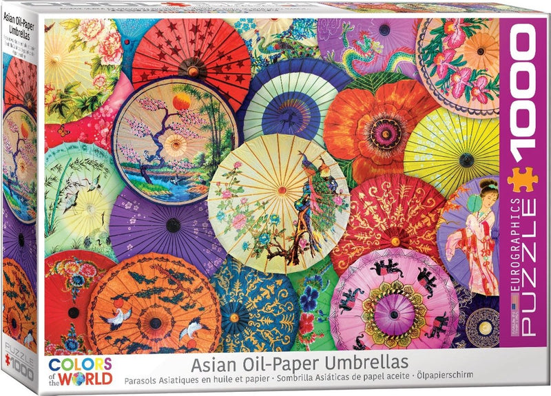 Eurographics - ombrelli di carta asiatici [ombrelli asiatici di carta oleosa] - 1000 pezzi 68×48 cm (l×a) - puzzle