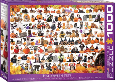 Puzzle Eurographics puzzle animali halloween 1000 pezzi di cartone.