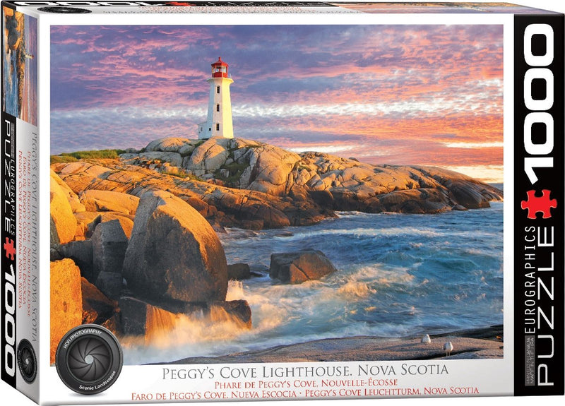 Eurographics - faro de peggy's cove, nueva escocia, canadá - 1000 piezas 68×48cm (ancho×alto) - rompecabezas