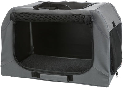 Trixie soft kennel easy travel crate gray