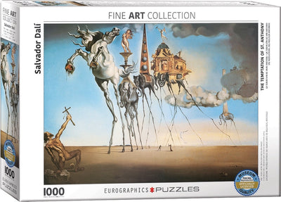 Eurographics - la tentazione di sant'antonio [la tentation de saint antoine] - salvador dali - 1000 pezzi 68×48 cm (l×a) - puzzle d'arte