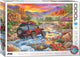 Eurographics - corsa accidentata [corsa rocciosa] - illustrazioni bigelow - 1000 pezzi 68×48 cm (l×a) - puzzle