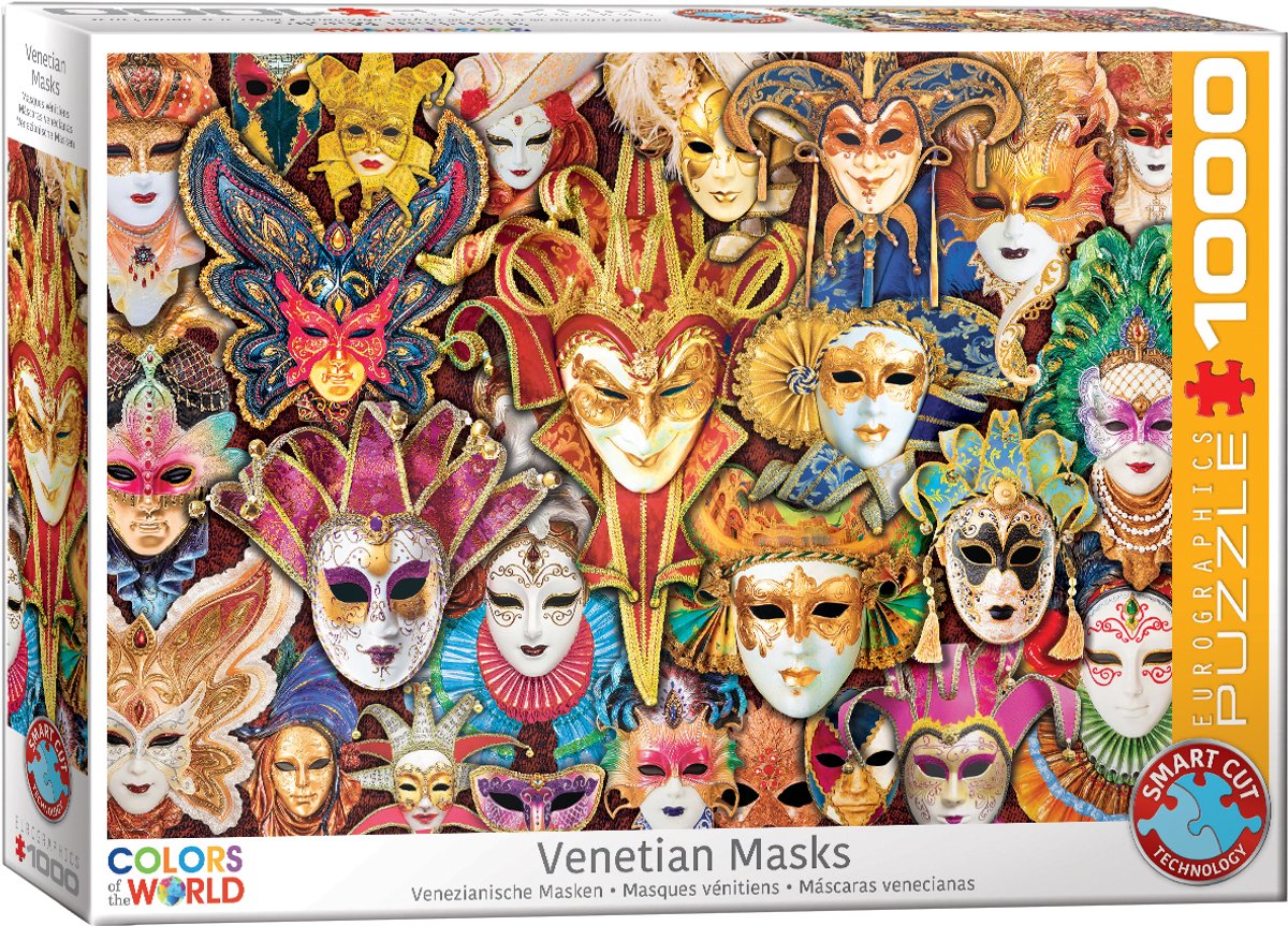 Eurographics - maschere veneziane [maschere veneziane] - 1000 pezzi 68×48 cm (l×a) - puzzle