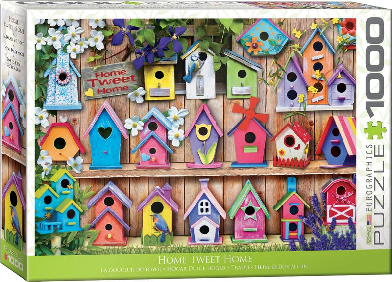 Eurographics - home tweet home (pajareras) - 1000 piezas 68×48cm (ancho×alto) - rompecabezas