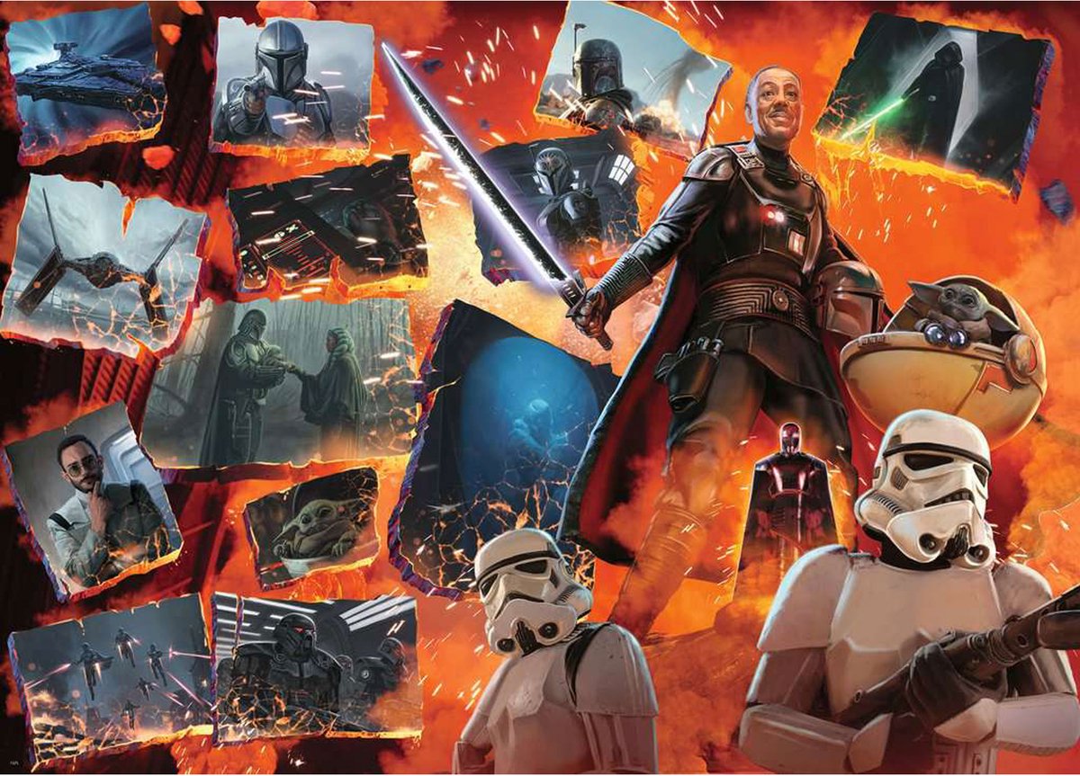 RAVENSBURGER JIGSAW puzzle Star Wars Carainus Moff Gideon, 1000st.