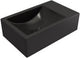 Fontana Plieger Houston sinistra senza foro per rubinetto 37x23cm nero opaco