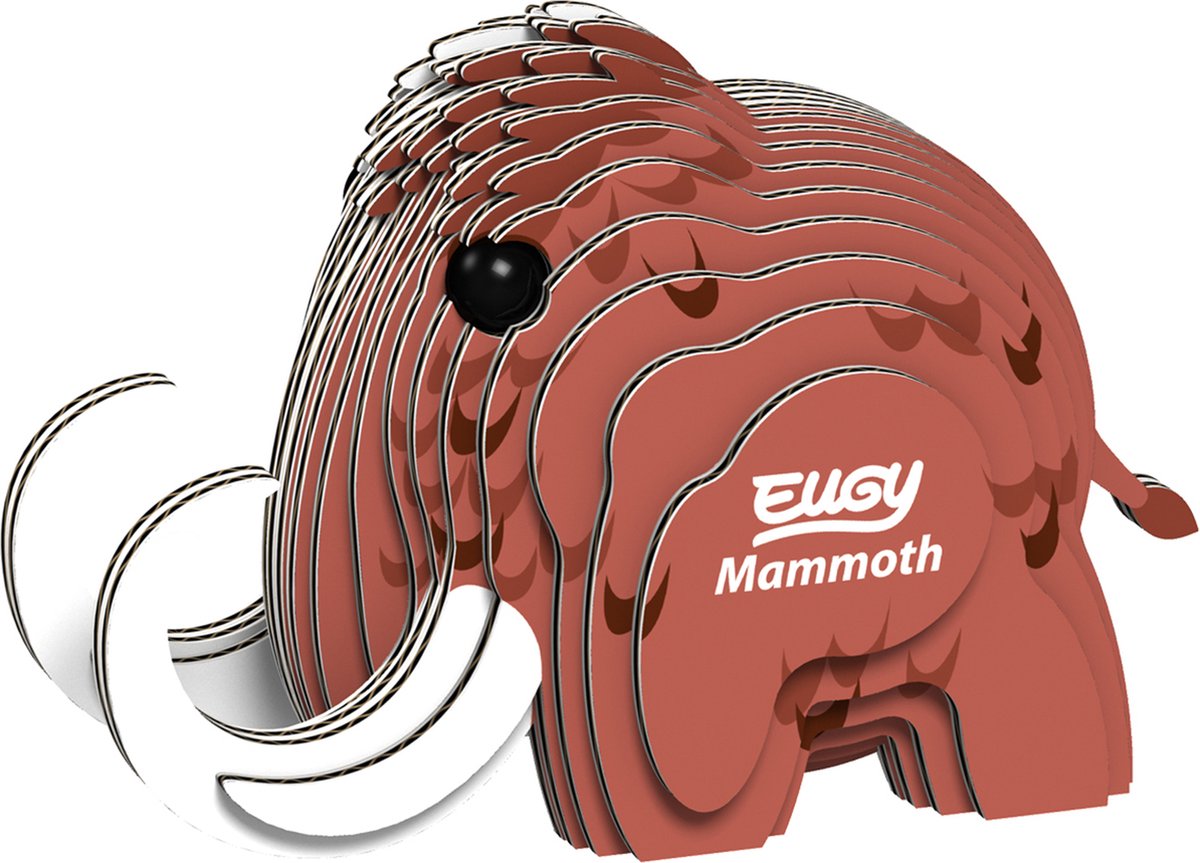 Eugy 3d puzzel - mammoet - prehistorie - duurzaam - verzamel ze allemaal - 6 jaar