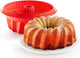 Lékué bakvorm savarin 22 cm - siliconen - red