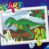Ravensburger creart schilderen op nummer - dwalende dinosaurus