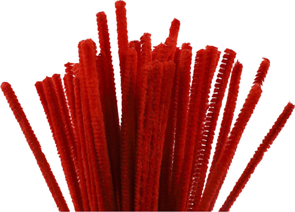 Chenille red 30 cm, 50th.