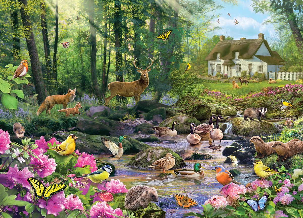 Gibsons - radura boschiva (di greg giordano) - 1000 pezzi 68×49 cm (l×a) - puzzle per adulti