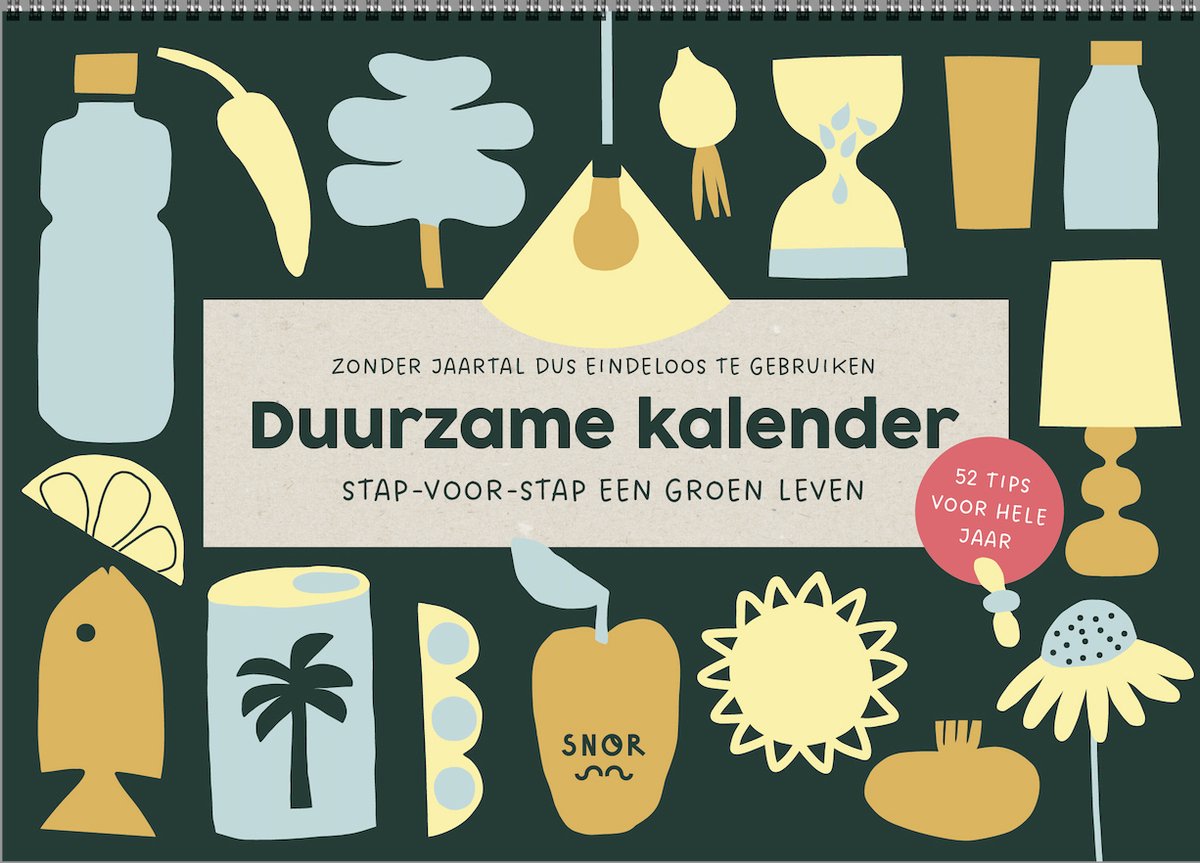 Merkloos sans marque duurzame kalender