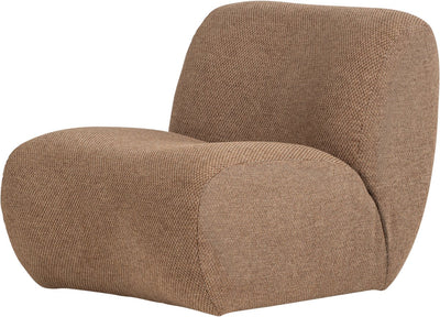 Sillón Woood nomu grueso - chenilla - marrón claro - 74x76x92