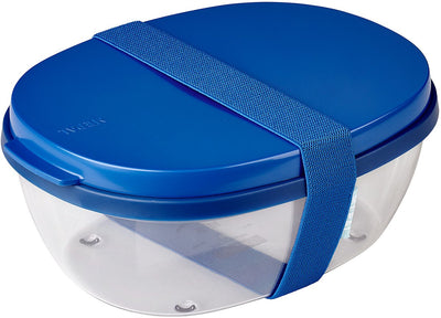 Mepal - lonchera elipse - 1425 ml - lonchera para ensalada - azul vivo