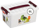Sunware q-line huisdieren opbergbox 6l - 30x20x14 cm - wit rood