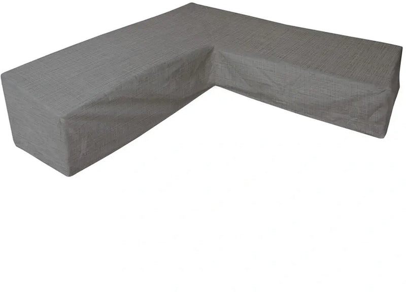 Eurotrail funda impermeable para sofá esquinero en forma de L, cantonic 330x330x100 70 cm, gris