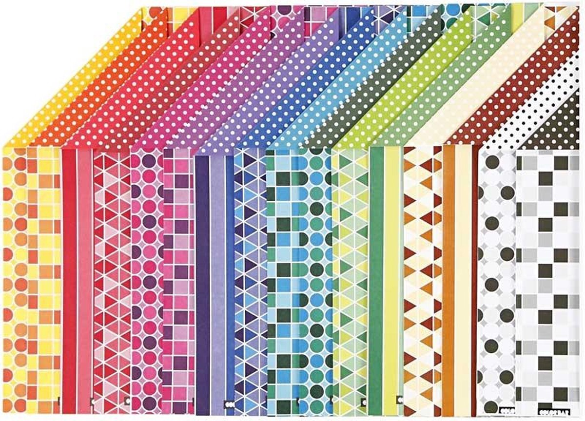 Color Bar Paper Impresión A4 100gr, 16 Hojas