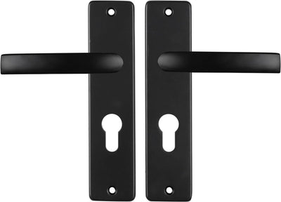 Starx door handle black - door fittings - door shield for profile cylinder (pc55) - door handle block