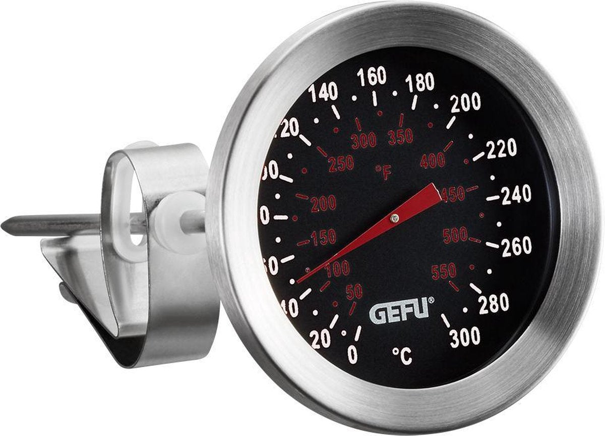 Gefu sido keukenthermometer – tot 300°c – rvs – voor frituren, bakken en chocolade