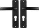 Maniglia per porta Starx nera - accessori per porta - scudo per cilindro profilato (pc55) - blocco maniglia
