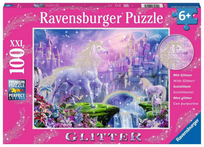 Ravensburger Jigsaw Puzzle XXL Kingdom of the Unicorns, 100 °.